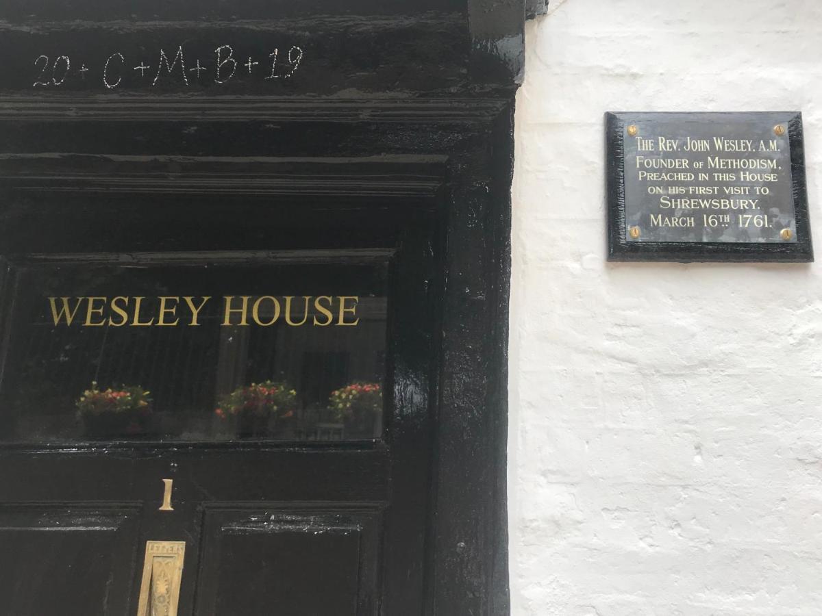 "Wesley House" Historic Home In Town Centre With Parking Σριούσμπερι Εξωτερικό φωτογραφία